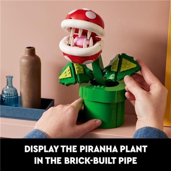 Super Mario Piranha Plant 71426, Build and Display Super Mario Brothers Toy Fan - Picture 4 of 7